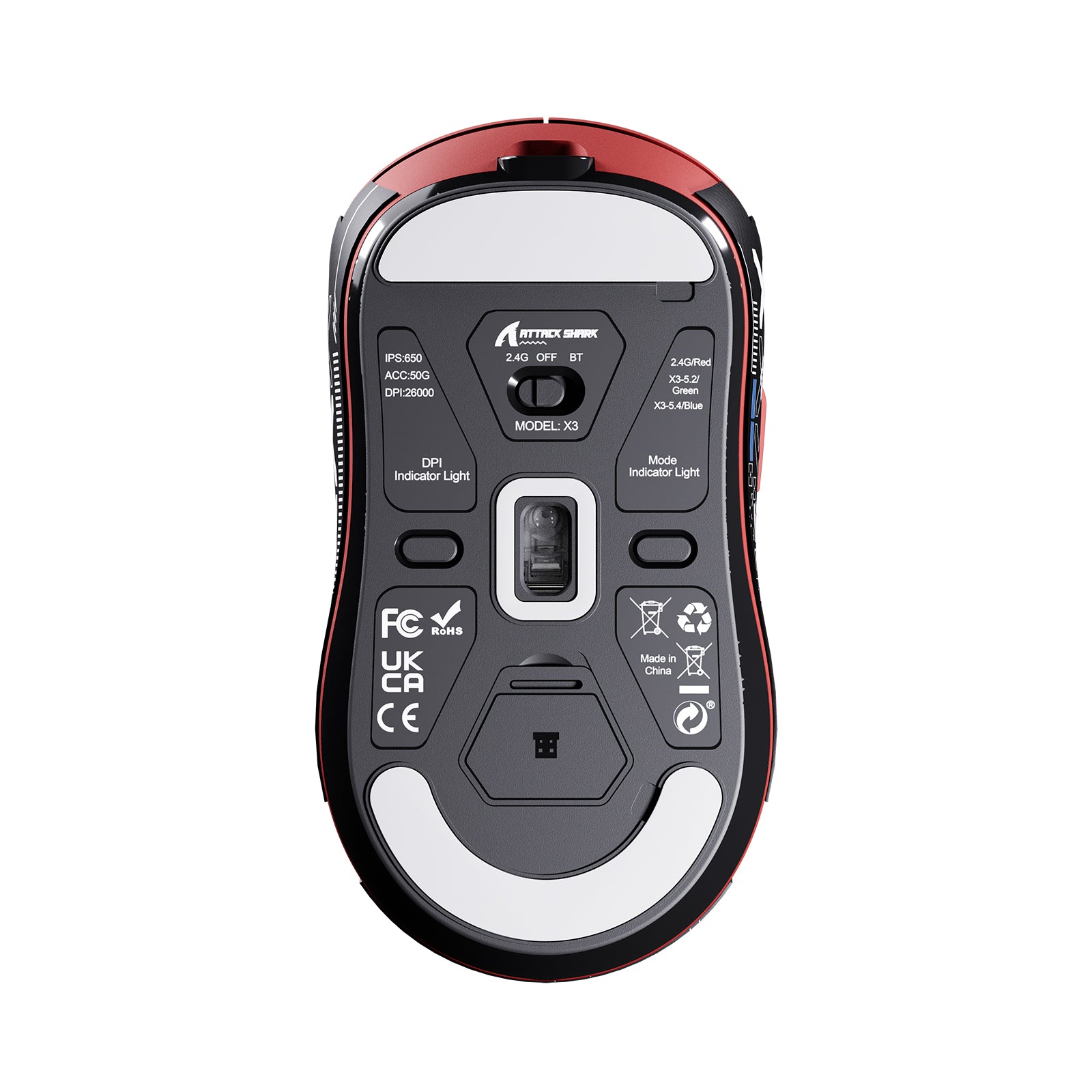 ATTACK SHARK X3 Wireless Gaming Mouse PAW3395 Superlight